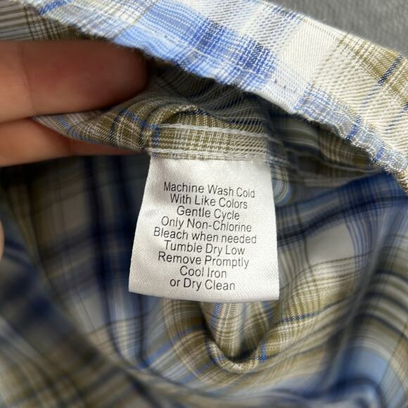 Duke’s Sportswear Men’s Cotton Blend Plaid Short Sleeve Button Up Shirt Size 2XL - Picture 8 of 11